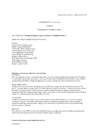 (Application Reference: EAC/18/2011/026) AGREEMENT