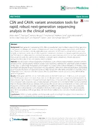 Downloaded from the CAVA Integration with Data Generated by Pre-NGS Methods Webpage [19]