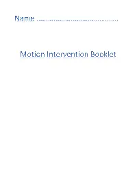 M Motion Intervention Booklet.Pdf (810.7KB)
