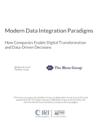 Modern Data Integration Paradigms