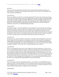 View Latest Version Here. CNLP 366 –With Gordon-Macdonald
