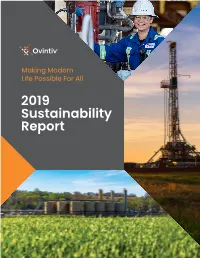 2019 Sustainability Report Making Modern Life Possible for All
