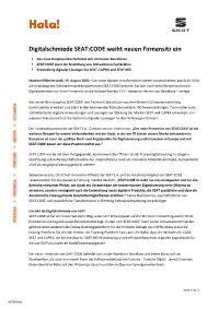 Digitalschmiede SEAT CODE Weiht Neuen Firmensitz