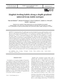 Hagfish Feeding Habits Along a Depth Gradient Inferred from Stable Isotopes