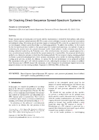 On Cracking Direct-Sequence Spread-Spectrum Systems †