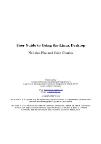 User Guide to Using the Linux Desktop