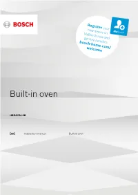 Built-In Oven