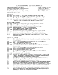 Curriculum Vitae – Michael Mark Haley