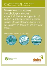 Development of Estuary Morphological Models