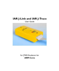 IAR J-Link and IAR J-Trace User Guide