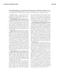 LUNAR METEORITES: NEW INSIGHTS INTO the GEOLOGICAL HISTORY of the MOON KH Joy1