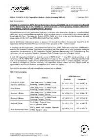 RSPO Notification