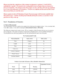 AP CHEMISTRY SUMMER ASSIGNMENT.Pdf