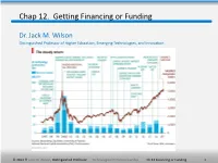Chap 12. Getting Financing Or Funding