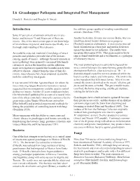 I.6 Grasshopper Pathogens and Integrated Pest Management