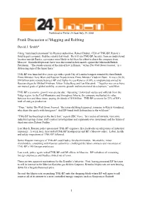 Frank Discussion of Mugging and Robbing