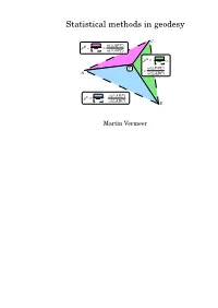 Statistical Methods in Geodesy