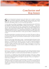 Conclusion and Key Issues