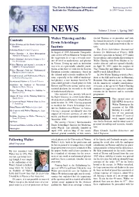 ESI NEWS Volume 2, Issue 1, Spring 2007