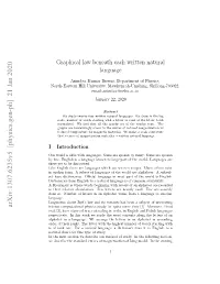 Graphical Law Beneath Each Written Natural Language