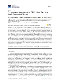 Performance Assessment of ERA5 Wave Data in a Swell Dominated Region
