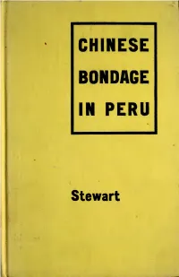 Chinese Bondage in Peru