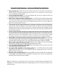 Frequently Asked Questions - Continuous Batting/Free Substitution