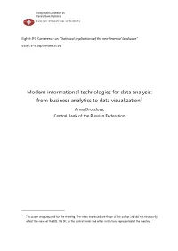 From Business Analytics to Data Visualization1