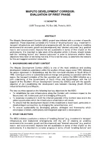 Maputo Development Corridor: Evaluation of First Phase