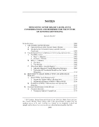 Mitigating After Miller: Legislative Considerations and Remedies for the Future of Juvenile Sentencing