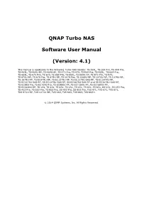 QNAP Turbo NAS Software User Manual