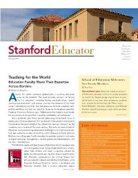 Stanfordeducator Education Alumni Spring 2009 Newsletter
