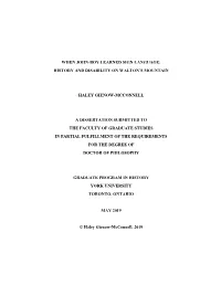 When John-Boy Learned Sign Language: History and Disability on Walton's Mountain Haley Gienow-Mcconnell a Dissertation Submitt