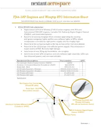 FJ44-3AP Engines and Wingtip STC Information Sheet