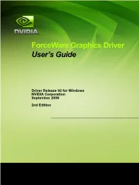 Forceware Graphics Driver User's Guide