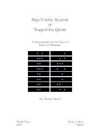 High Fidelity Readout of Trapped Ion Qubits