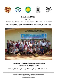 Proceedings of the CTFS-AA IFBC 2006