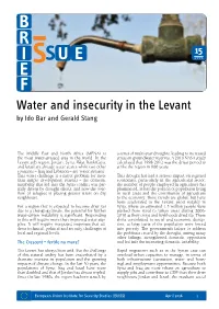 Water and Insecurity in the Levant by Ido Bar and Gerald Stang