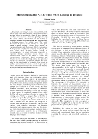 Microtemporality: at the Time When Loading-In-Progress