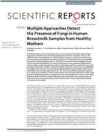 Multiple Approaches Detect the Presence of Fungi in Human