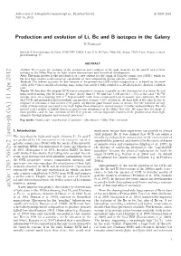 Production and Evolution of Li, Be and B Isotopes in the Galaxy