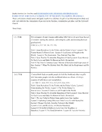 Sophia Institute for Teachers ​And ​STANDARDS for CHRISTIAN ANTHROPOLOGY BASED on ST. JOHN PAUL II's THEOLOGY of the BODY