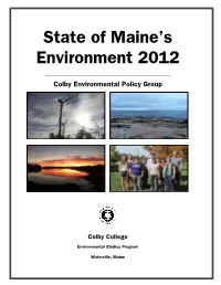 State of Maine's Environment 2012