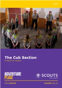 The Cub Section a Guide for Leaders