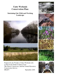 Unity Wetlands Conservation Plan