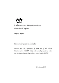 Chapter 2 Freedom of Speech and Part IIA of the Racial