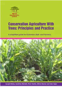 Conservation Agriculture with Trees: Principles and Practice