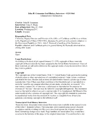 John H. Crimmins Interviewer: John N
