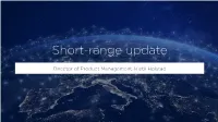 Short-Range Update