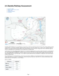 2.4 Zambia Railway Assessment